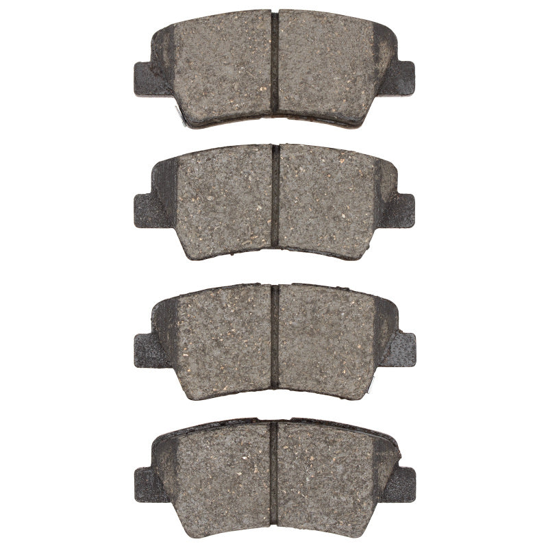 R1 Concepts Hyundai Azera 2007-2013 rear OE ceramic brake pads, detailed view of brake pad components and surface.