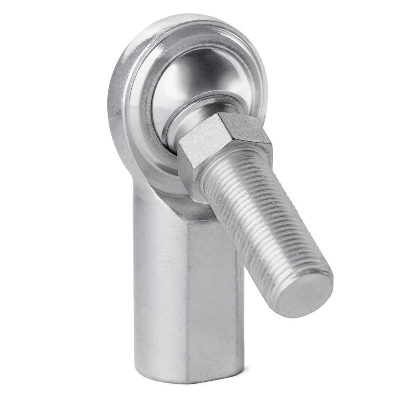 QA1 C Series 2-Pc Female Tie Rod End with .3125in bore and 5/16-24 stud, made of durable carbon steel.