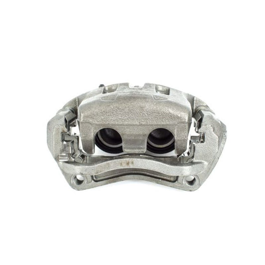 PowerStop OE front right brake caliper with bracket for Infiniti EX35 2008-2012, automotive part in close-up view