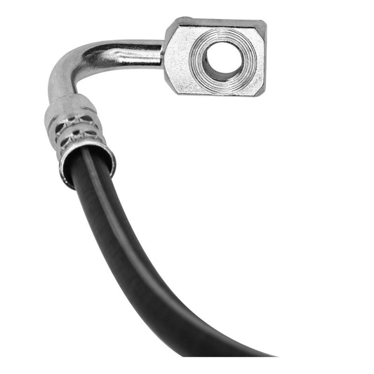 DFC Chevrolet Corvette front left brake hose from the brake line kit, featuring durable rubber and metal fittings.