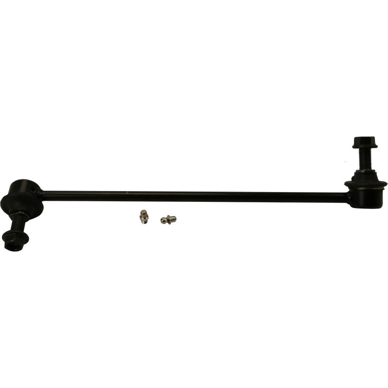 Moog front left sway bar endlink for Hyundai Sonata 2011-2014, showcasing the durable metal link with mounting bushings