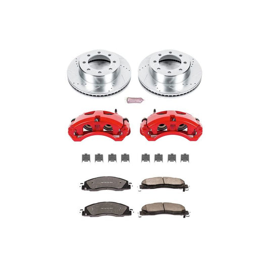PowerStop front Z36 brake calipers and truck tow kit for Dodge Ram 2500 2009-2010, performance automotive brake components