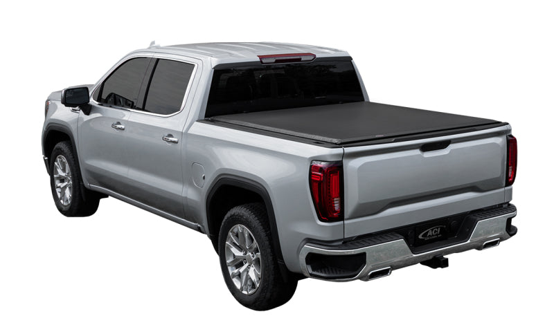 Access Lorado 20-22 GM Silverado/Sierra 8ft truck bed roll-up cover without bedside storage box, exterior view.