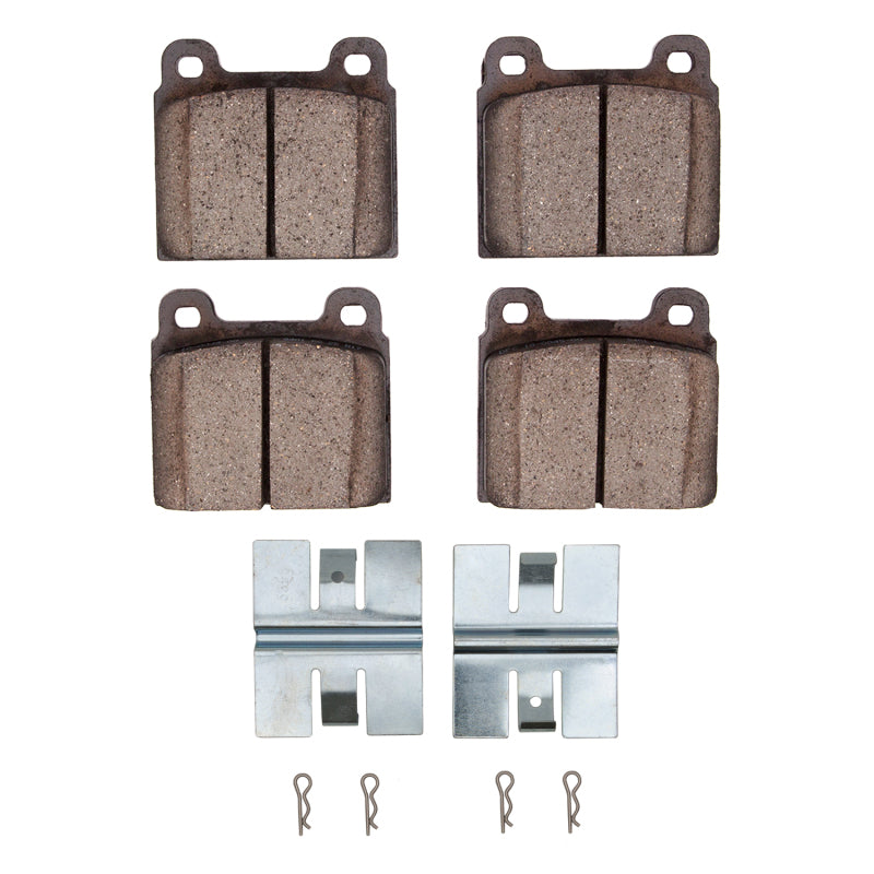 Volkswagen Vanagon R1 Concepts front ceramic brake pads and hardware kit, OE quality for reliable stopping power.