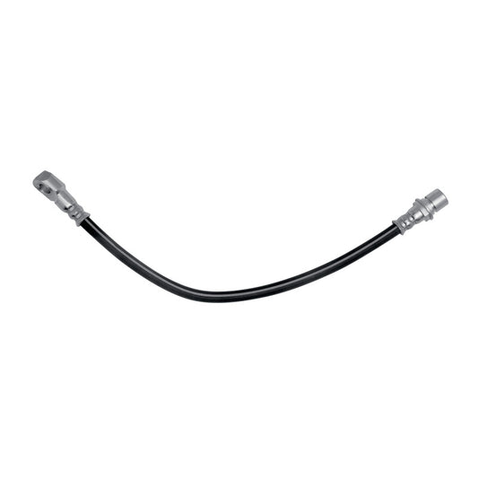 DFC rear-left brake hose for Cadillac SRX, part of DFC brake line kits, showing the flexible rubber brake line with fittings.