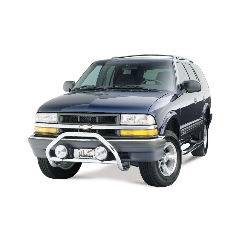 Westin 1998-04 Chevy/GMC S-Series/Blazer Safari Light Bar Mount Kit in black, showing the durable light mount hardware.