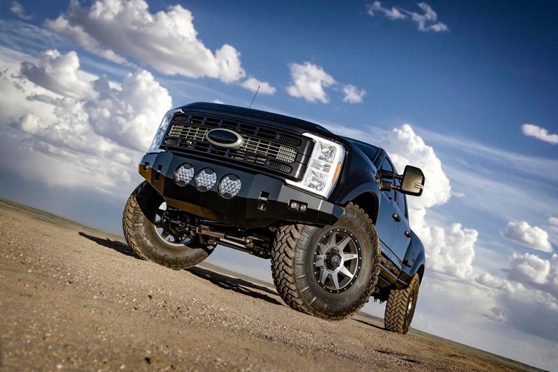 Pair of ICON 23-24 Ford F-250/F-350 Super Duty 4WD 4.5-inch front shocks from the 2.5 series, designed for off-road performance.