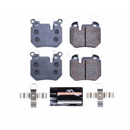 PowerStop rear track day brake pads for BMW 135i, racing brake pads designed for high-performance braking.