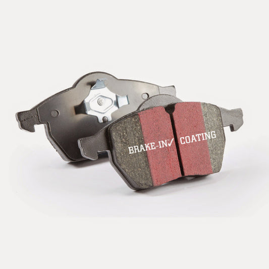 EBC Ultimax2 front brake pads for Land Rover Discovery Series 2 4.0, OE type, showing the brake pad set with branding and metal backing