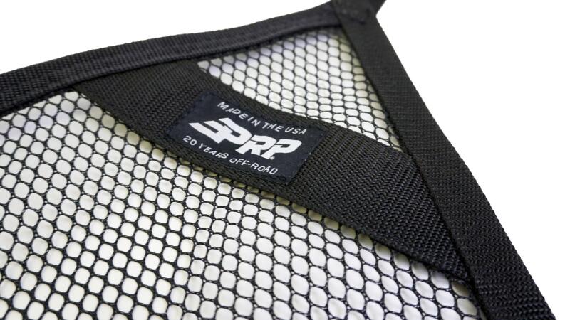 PRP Seats mesh window nets for Can-Am Maverick Sport/Trail doors, pair of durable black mesh safety netting for off-road vehicles