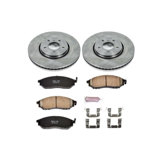 PowerStop OE front brake kit for Infiniti FX35 2005-2012, includes brake rotors and pads for reliable stopping power