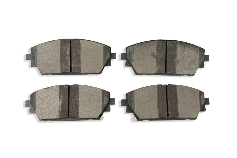 DBA 2019+ Mazda 3 BP Street Series front brake pads, OE style, with metal backing and friction material for reliable braking.
