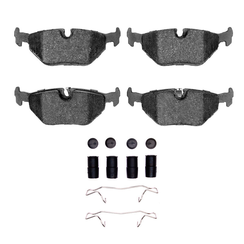 Saab 9-5 rear brake pads and hardware kit by R1 Concepts, OE ceramic brake pads with hardware for 1999-2010 models.