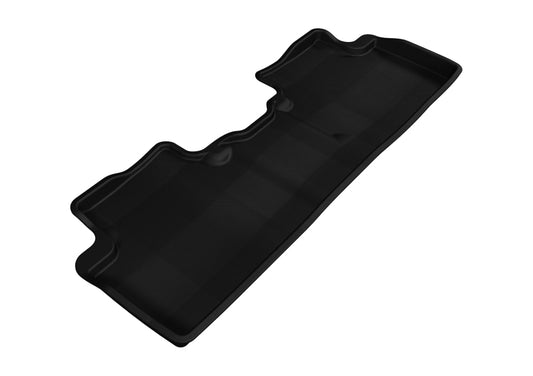 3D MAXpider black rubber floor mats for Honda Civic Sedan 2012-2015 second row, designed to protect and fit car interiors.