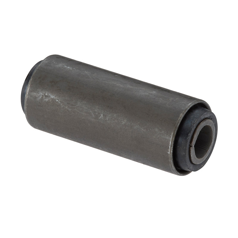 Moog 1997 Ford F-250 HD rear leaf spring bushing, showing close-up of the rubber bushing attached to the leaf spring.