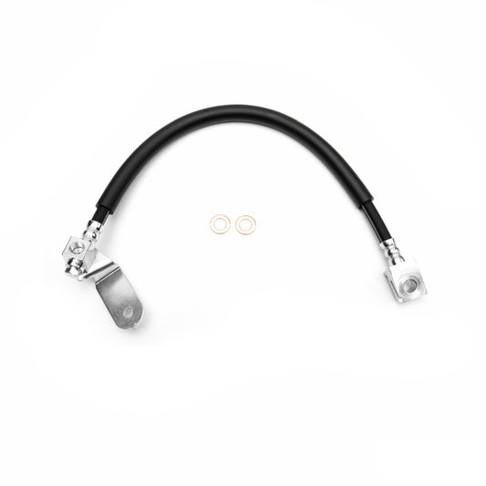DFC Chrysler 300 rear brake line kit with flexible rubber brake hose and metal fittings for reliable brake system connections.