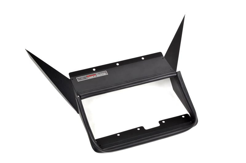 GrimmSpeed 15-21 Subaru WRX top mount intercooler kit showing the black aluminum intercooler with mounting brackets