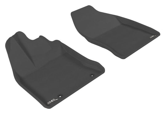 Black 3D MAXpider rubber floor mat for 2011-2017 Lexus CT Hybrid first row, designed for durable protection and a custom fit.