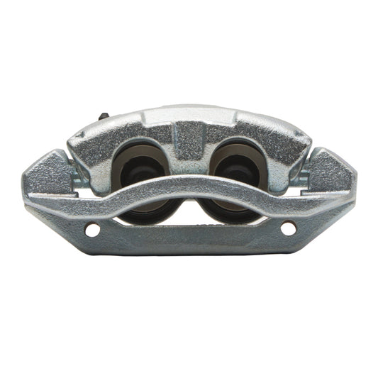 Silver zinc coated DFC 11-18 Ram 1500 front-l premium OE brake caliper showing detailed design and branding.