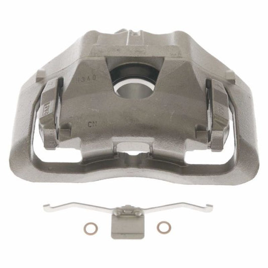 PowerStop OE front right brake caliper with bracket for Volvo C70 2007-2013, showing the black caliper assembly.