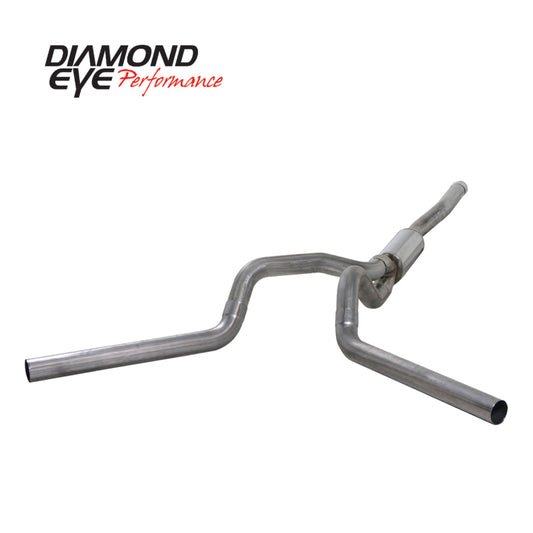 Diamond Eye Performance catback exhaust system for 2006-2007.5 Chevy/GMC 6.6L 2500/3500 with dual stainless steel tips.