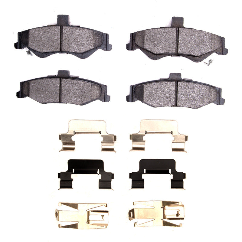 R1 Concepts Chevrolet Camaro R1 98-02 rear brake pads and hardware kit, OE style for optimal brake performance