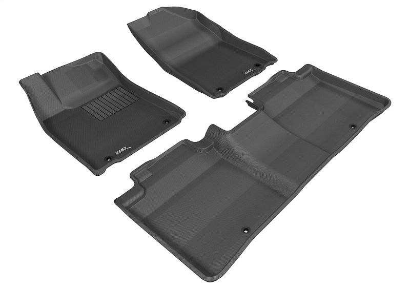 3D MAXpider black rubber floor mats for Lexus ES 2013-2018, full set designed for interior protection and fitment.