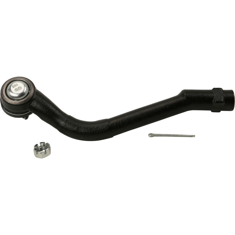 Moog front left outer tie rod end for Kia Optima 2011-2015, showing the metal ball joint and threaded connection