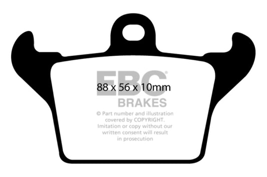 EBC Ultimax2 rear brake pads for Dodge SRT Viper 12-14, OE parking brake pads, high-performance vehicle brake components