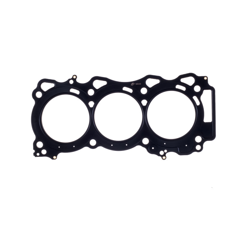 Cometic Nissan VQ37VHR V6 MLS head gasket with 97mm bore and .089 inch thickness, showing the gasket's surface and design details.