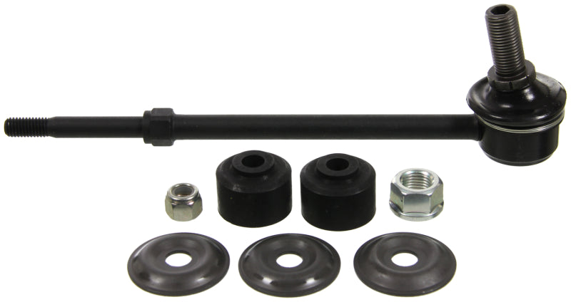 Moog rear sway bar endlink for 90-95 Toyota 4Runner, showing the metal linkage with rubber bushings and mounting hardware.