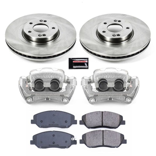 PowerStop OE front brake calipers for 2013-2016 Hyundai Santa Fe, part of the Autospecialty Kit with included calipers.