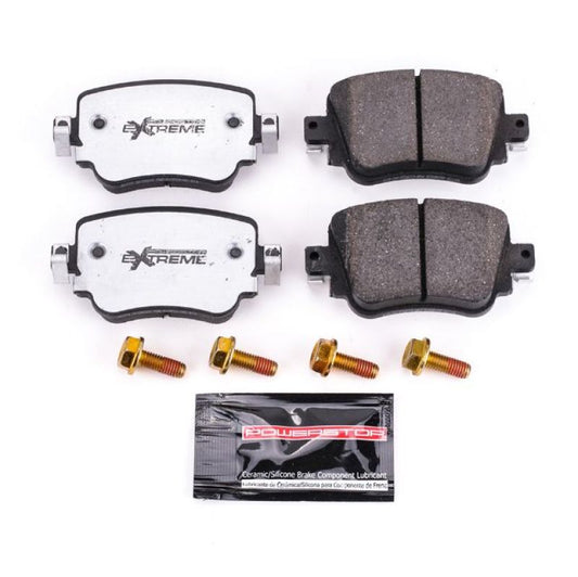 PowerStop Z26 rear brake pads for Audi Q3 2016-2018, performance street brake pads with hardware included.
