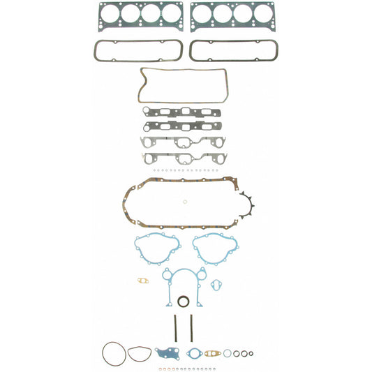Fel-Pro Pontiac Firebird FS 8532 PT engine gasket set with multiple gaskets for engine sealing and repair.