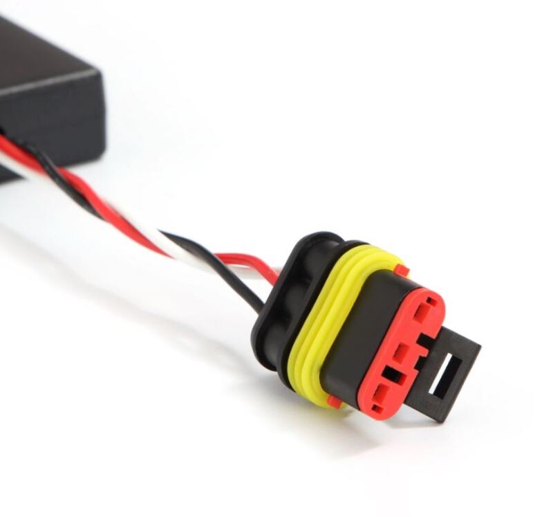 AlphaRex LED tail light wiring connectors for Jeep Wrangler JL, compatible with ARX NOVA-Series tail lights, shown in image.