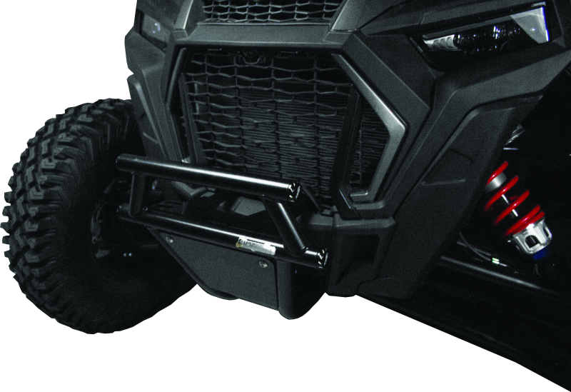Steel front bumper for Polaris RZR 900/1000 by DragonFire Racing, designed for 2015-2022 models, without winch mount for off-road protection.