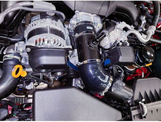 HKS carbon scoop and snorkel kit for ZN8/ZD8 models, lightweight racing cooling intake components.