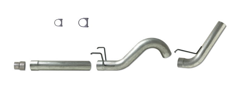 Diamond Eye Performance DPF Back exhaust system for 07.5-11 Cummins 6.7L, featuring single stainless steel DPF kit with 44x13.5x13 inch dimensions.