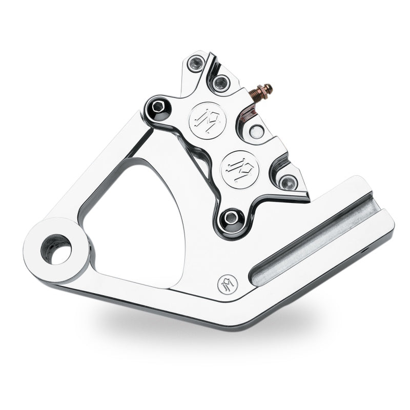 Performance Machine Rear 4 Piston Caliper and Bracket - Chrome