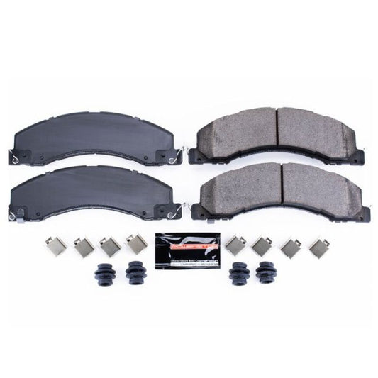PowerStop Z23 Evolution Sport brake pads for Dodge Ram 4500 front or rear, showing the brake pads and hardware.