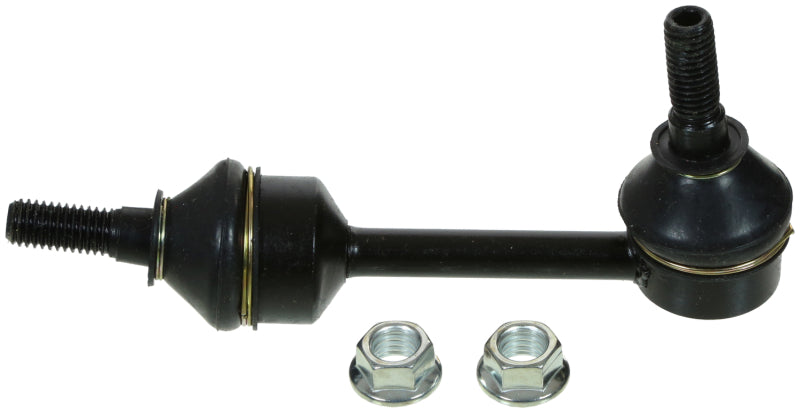 Moog Dodge Viper rear sway bar endlink, automotive suspension part with metal and rubber components for stability.