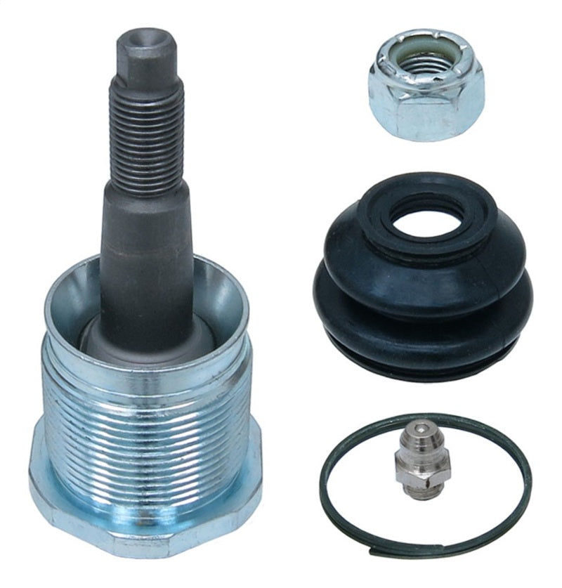 RockJock JK Currectlync RH drive bolt-on heavy-duty steering stabilizer shock mounting kit with knuckles and spindles.