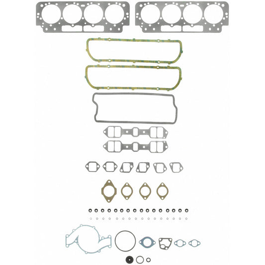 Fel-Pro HS 7893 PT-3 PermaTorque engine cylinder head gasket set showing multiple gaskets and sealing surfaces.