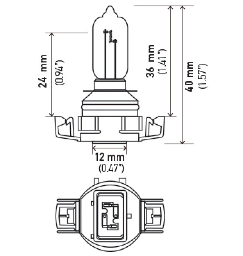 Pair of Hella H16/9009 Xen Pure Yellow 12V 35W bulbs for automotive headlights, featuring yellow-tinted xenon-style lighting.