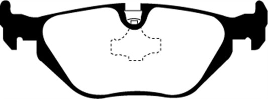 EBC Redstuff rear brake pads for BMW Z3 1.9, high-performance brake pads with red friction material for enhanced braking.