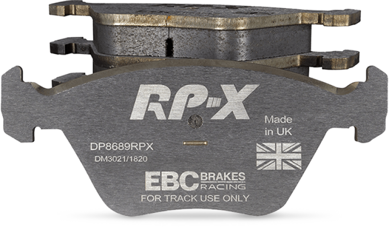 EBC Racing rear brake pads for 2002-2006 Subaru Baja 2.5L, high-performance brake pads for racing and durability.