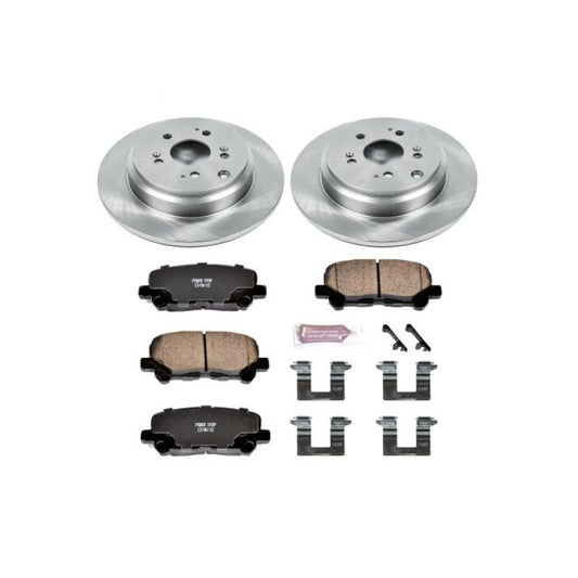 PowerStop OE rear brake kit for Honda Pilot 2012-2015, includes brake pads and hardware for reliable stopping power.