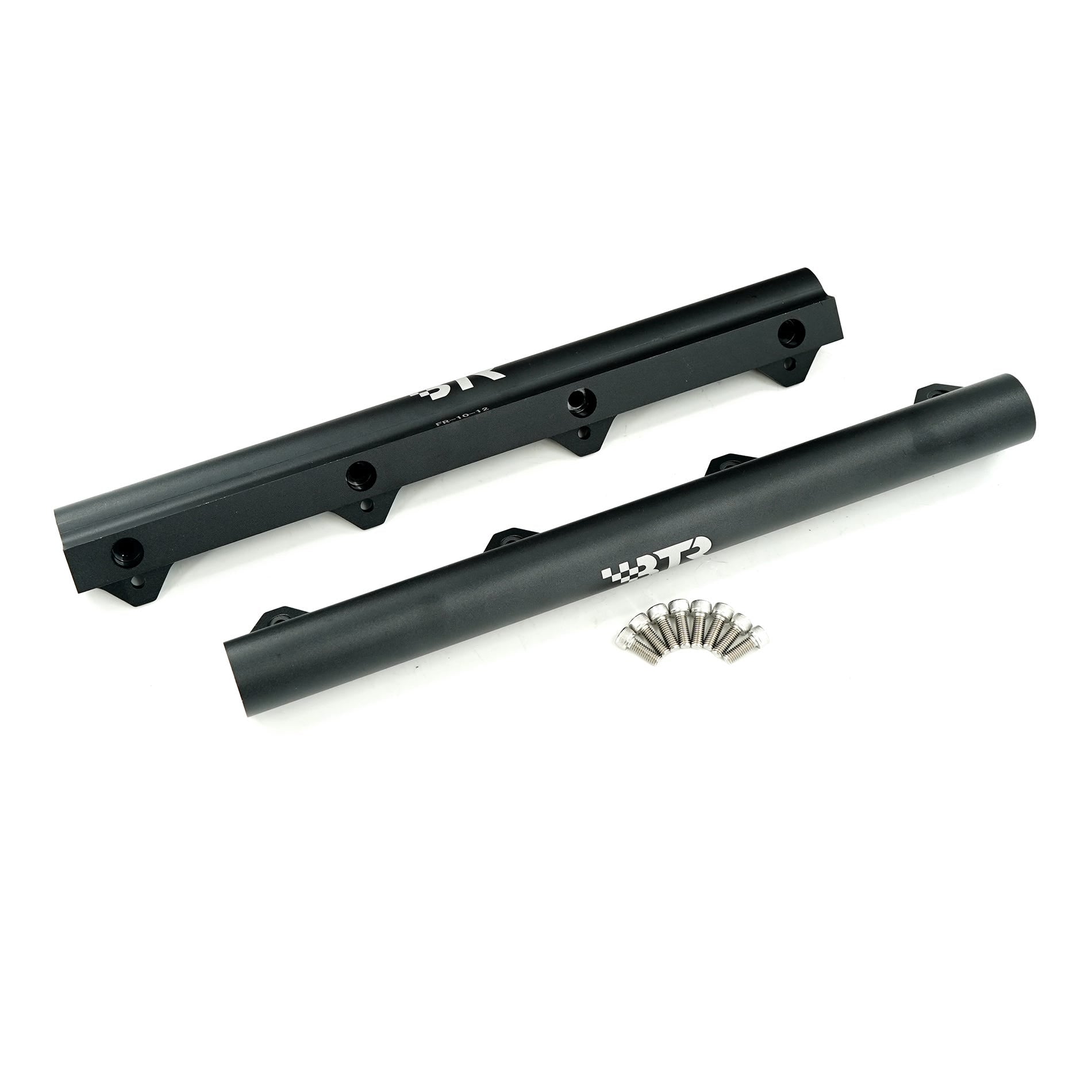 BTR Fuel Rail Kit for single injector HEMI Trinity intake manifolds, includes aluminum fuel rails and mounting hardware.