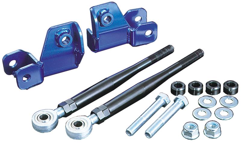 Cusco Camber Traction Rod for Nissan Silvia 93-02 S14 S15, HICAS eliminator suspension component, shown with mounting hardware