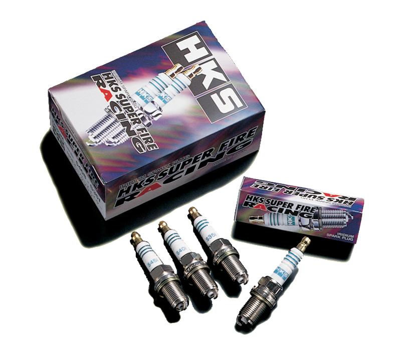 HKS SUPER FIRE RACING M35G spark plugs, single, with metal shell and core, designed for high-performance engine racing applications.